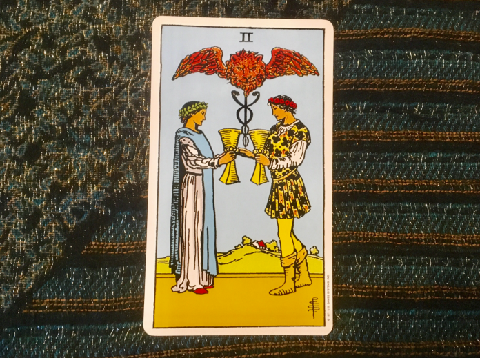 Two of Cups card Two of Cups card