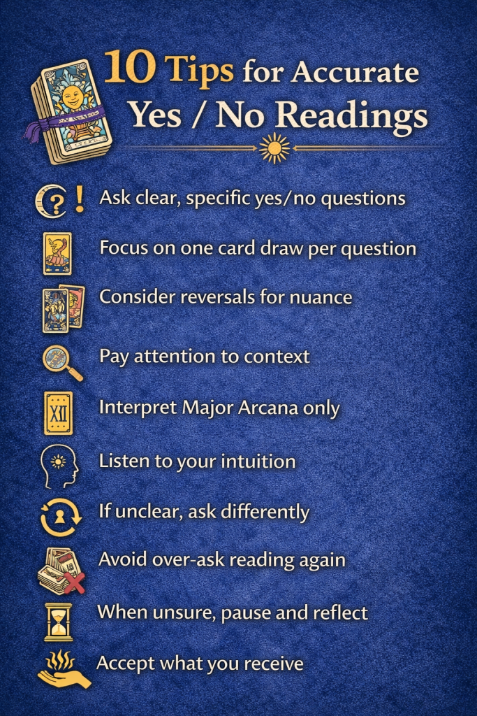 Tips for Accurate Yes or No Readings